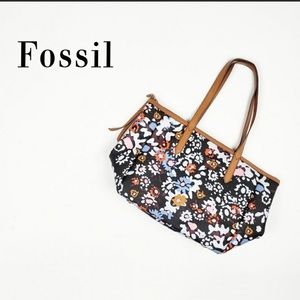 Fossil Sydney Shopper Tote in Dark Floral